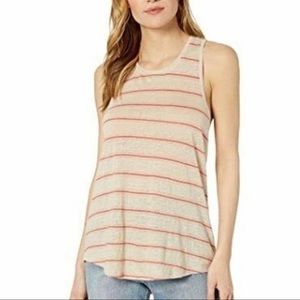 Joie striped linen twist tank